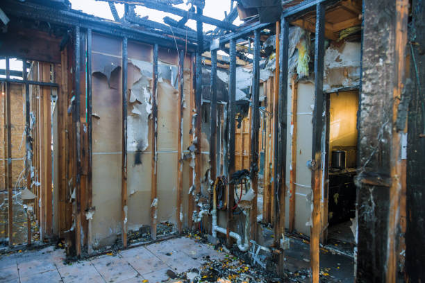 Professional Emergency Fire Damage Restoration technician working in Cheyney, PA